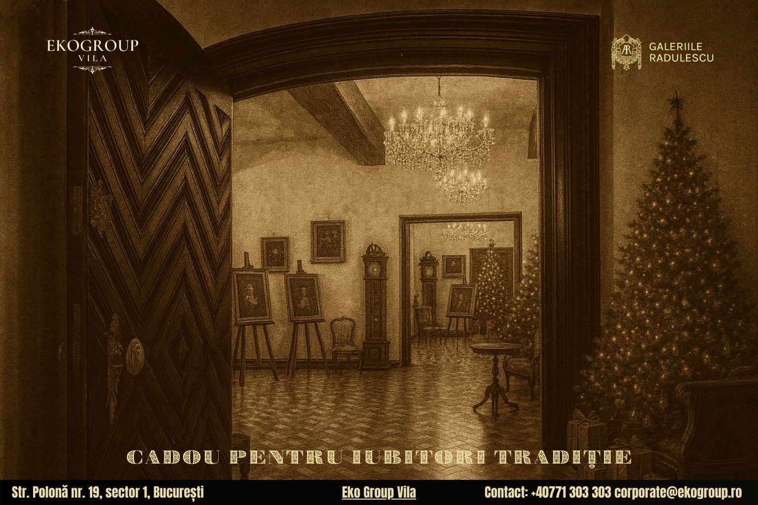 Cadou de Crăciun: O incursiune în farmecul Crăciunului anilor ’30 la Eko Group Vila