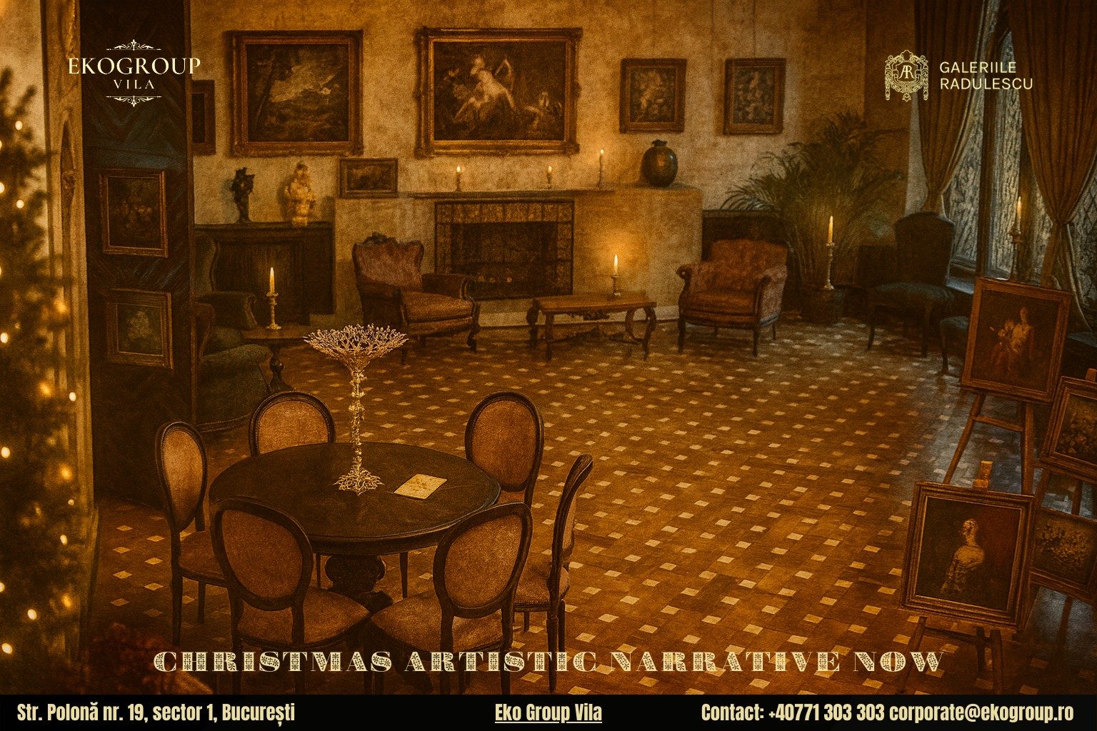 Povestea Crăciunului dezvăluită într-o atmosferă interbelică la Eko Group Vila